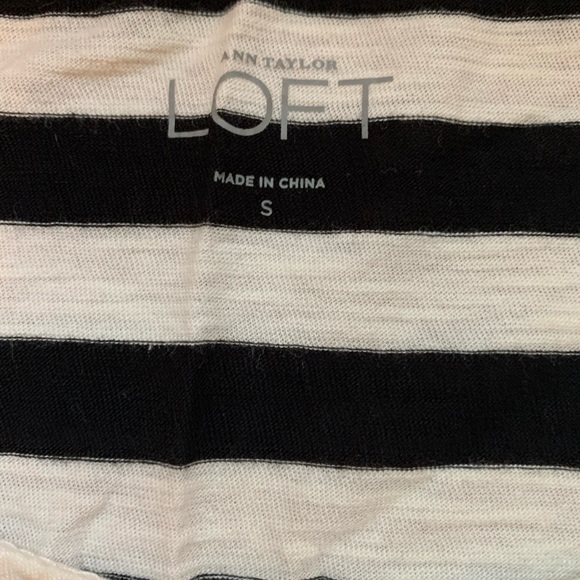 Loft black and white striped sequin tank - Small - Picture 4 of 4